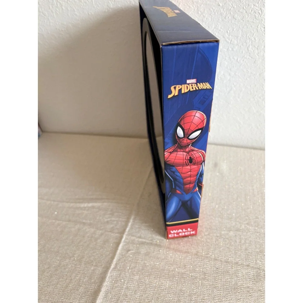 Marvel Spider-Man Wall Clock 10 Inch Black New Analog Battery Operated Decor